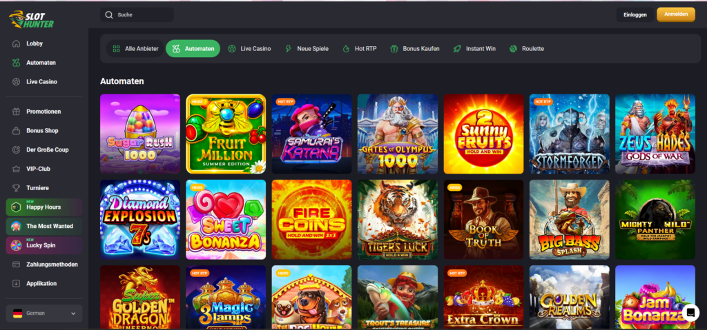 slothunter casino spielautomaten